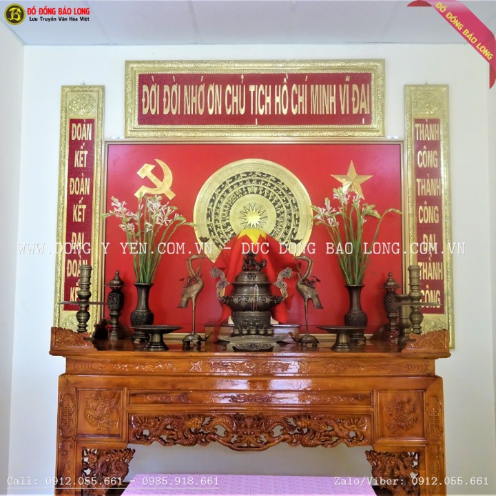 Thi Công Phòng Thờ Bác Hồ cho Huyện ủy Hà Quảng - Cao Bằng