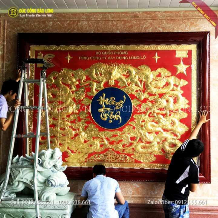 Tranh Đồng Dát Vàng 9999