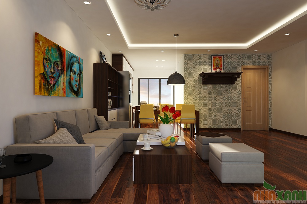 Thiết kế nội thất chung cư c37 bộ công an căn 1502
