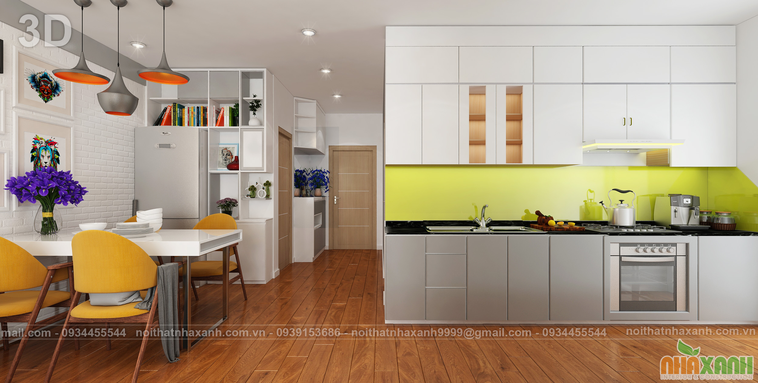 Tủ bếp MDF chống ẩm