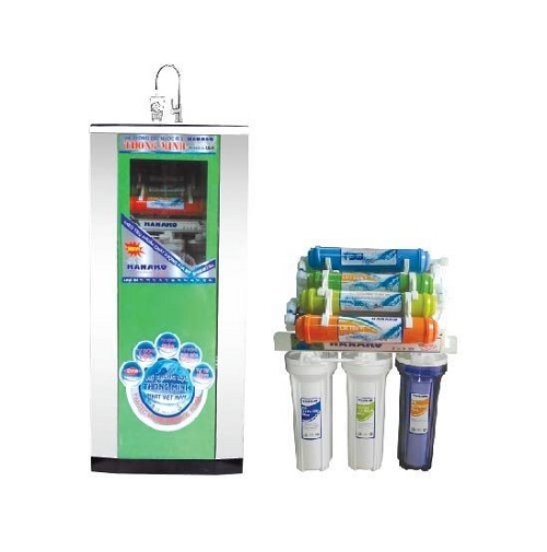 Máy lọc nước Hanako 7 cấp tủ kính cường lực