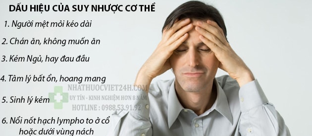dấu hiệu suy nhược cơ thể
