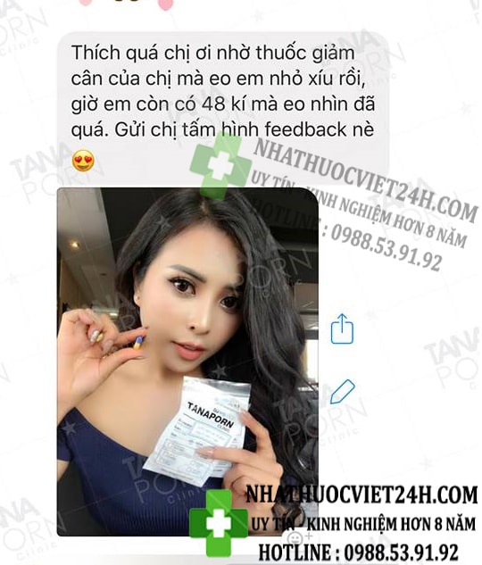 review thuốc giảm cân tanaporn