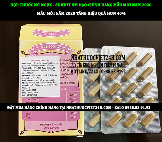 THUỐC NỞ NGỰC WAN 500 NHẬP CHÍNH HÃNG TẠI THÁI LAN