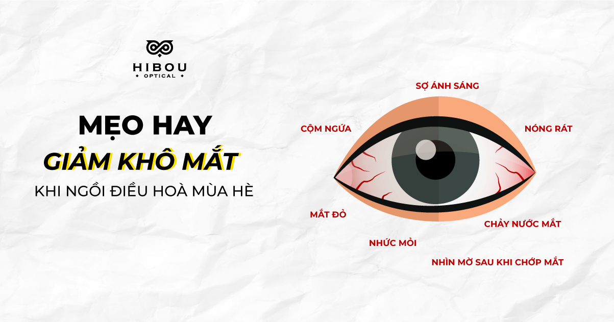 7 mẹo hay để giảm khô mắt khi ngồi điều hoà