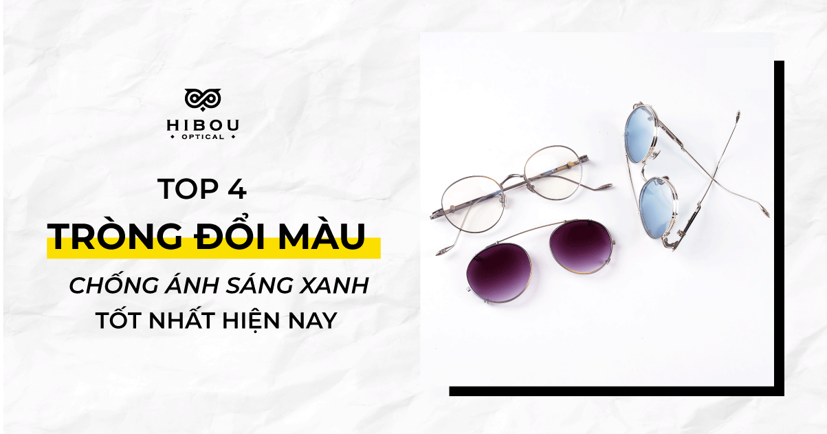 [Infographic] Ưu điểm của các loại mắt kính đổi màu chống ánh sáng xanh tại Hibou Optical