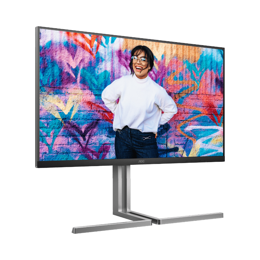Màn hình AOC Graphic Pro U27U3CV/74 (27 Inch/UHD/NANO IPS/60Hz/4ms/Loa/RJ45/HDR400/USB-C 96W)