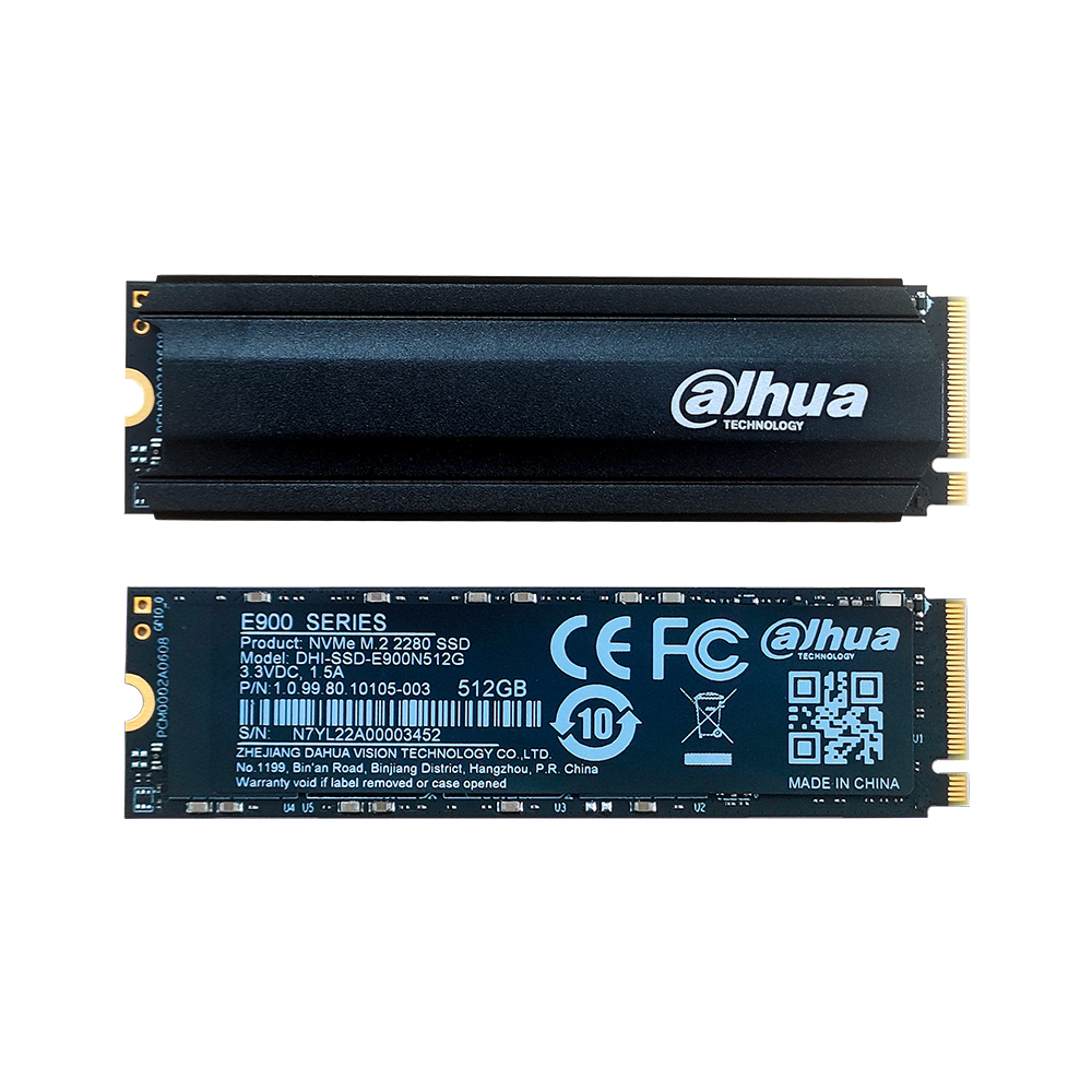 Ổ cứng SSD DAHUA 512GB NVMe PCIe Gen3.0 x 4 tốc độ lên đến 2000Mbs (DHI-SSD -E900N512G)