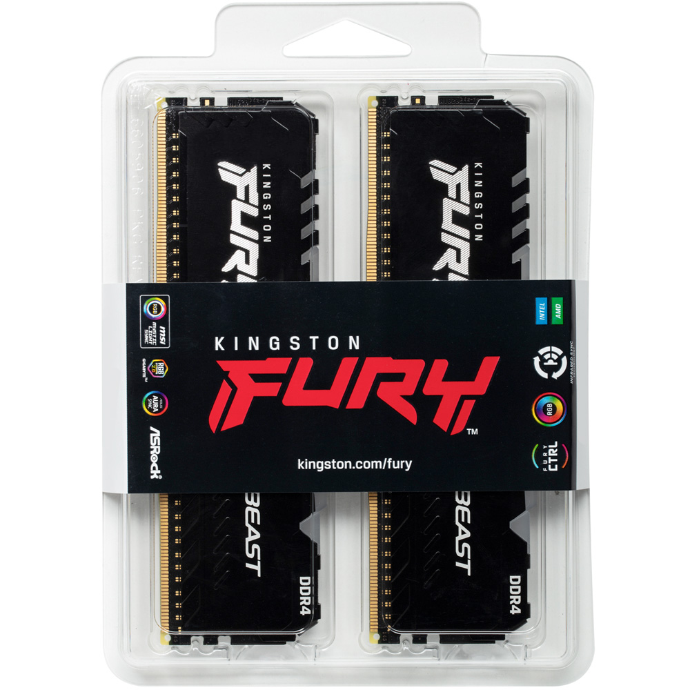 Ram Kingston FURY Beast RGB 16GB 2x8GB DDR4 2666MHz ram-kingston-fury-beast-rgb-16gb-2x8gb-ddr4-2666mhz