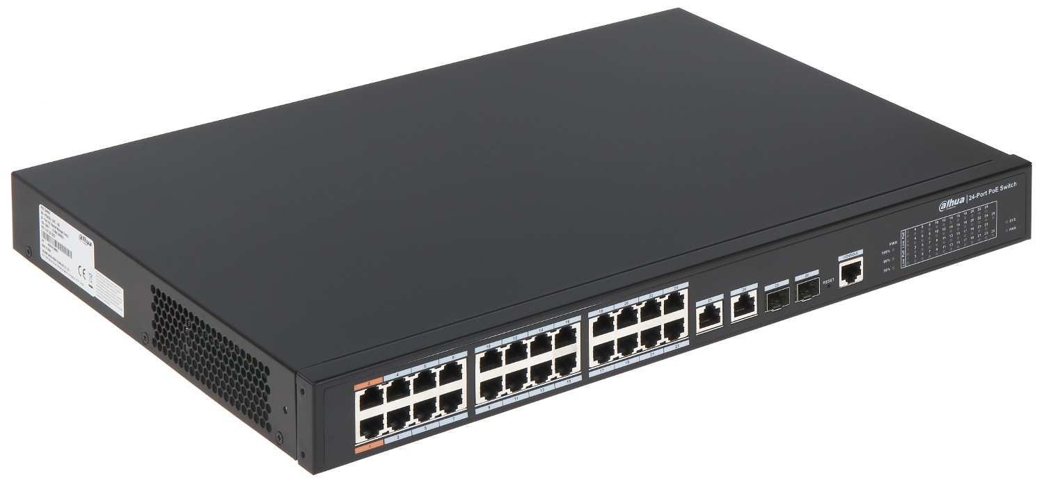 Switch PoE Cloud 26 port DAHUA DH-CS4226-24ET-240