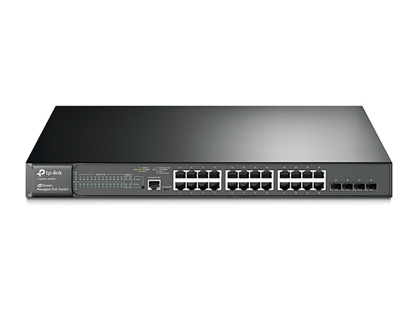 Switch TP-Link T2600G-28MPS (TL-SG3424P) 24 cổng gigabit và 04 cổng SFP