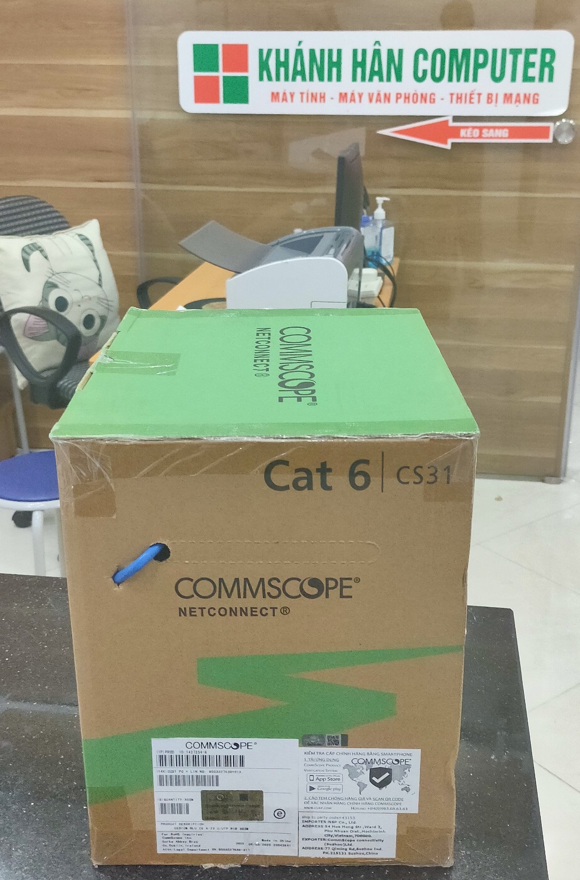 Cáp mạng Commscope Netconnect Category 6 UTP Cable, 4-Pair, 23 AWG ...