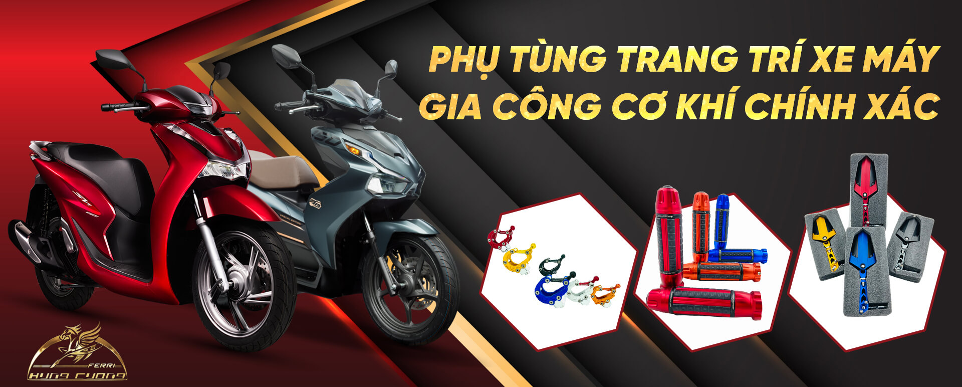 Phụ tùng trang trí xe máy Ferri - Slider 1