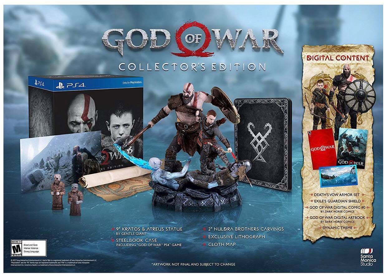 God of War Collectors Edition có kèm Tượng Kratos và contrai (US)