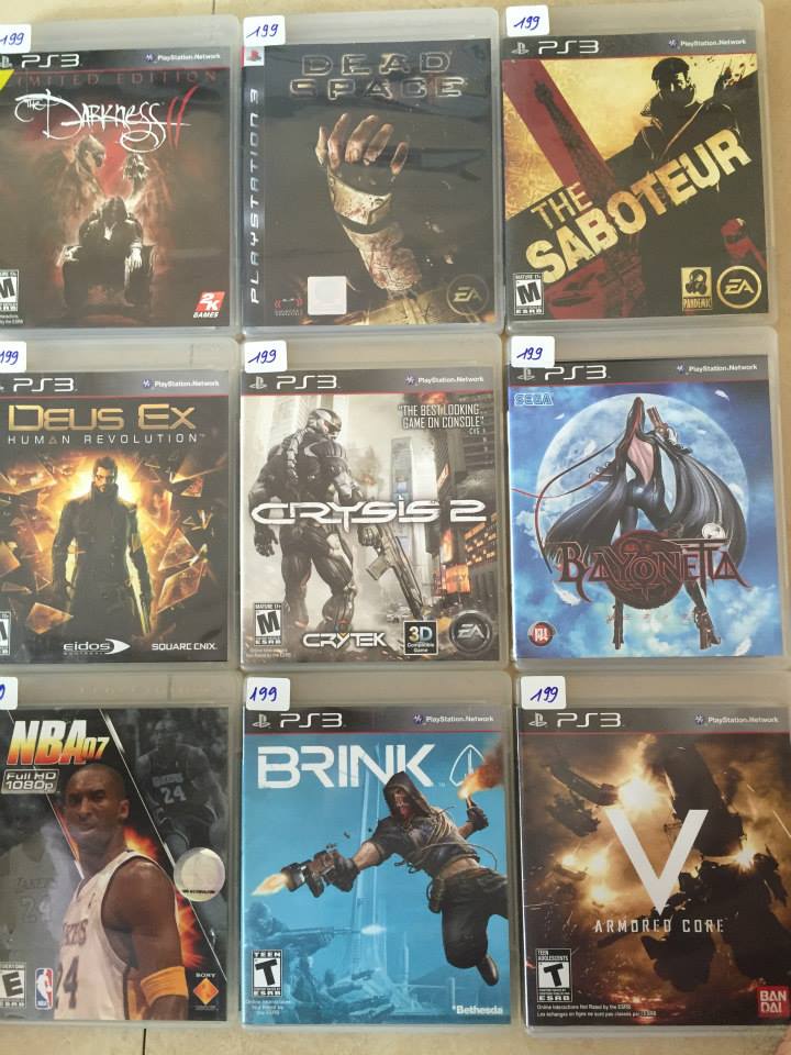 Đĩa Game PS3 Giá 199k