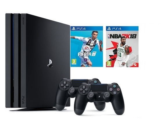 Máy PS4 Pro 2TB + 2 tay cầm + Tặng 2 đĩa game