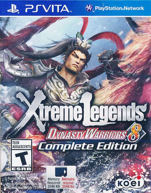 Tam quốc 8 XTREME LEGENDS COMPLETE EDITION game card PSVITA