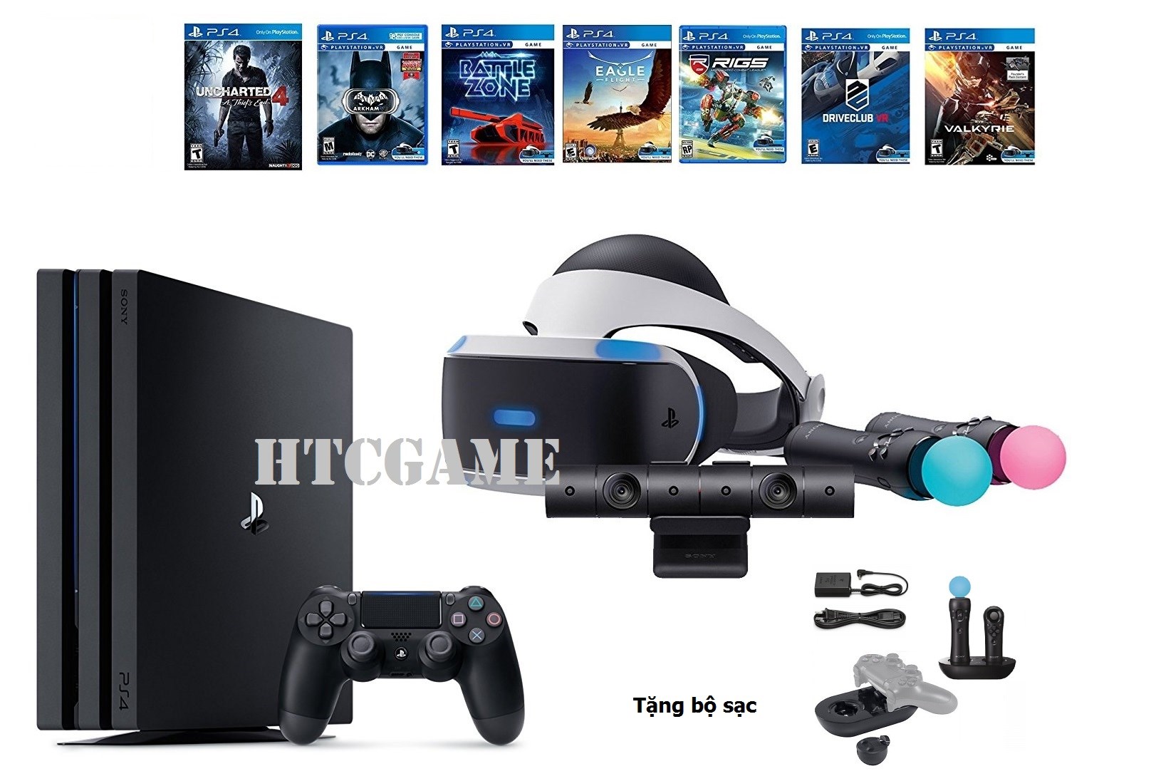 PlayStation VR Start Bundle 10 in 1 +  PS4 PRO 1TB