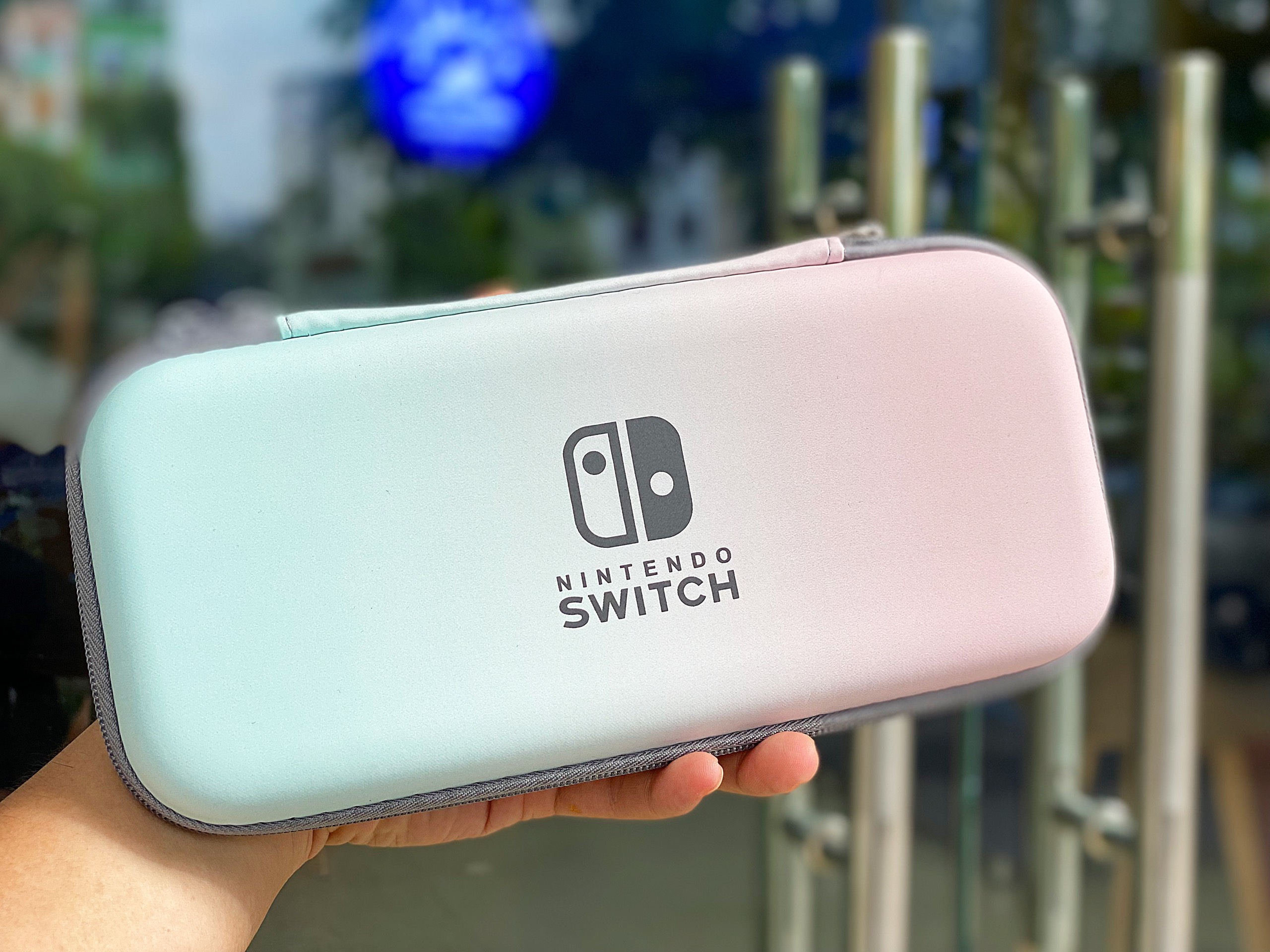 Bao đựng máy Nintendo Switch V1 / V2 / OLED Galaxy Xanh - hồng