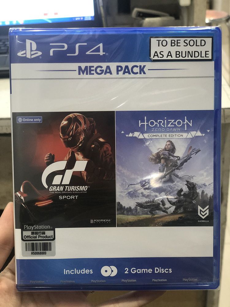 Bộ 2 đĩa Mega Pack (GT Sport+ Horizon Zero Dawn CE) - Game PS4