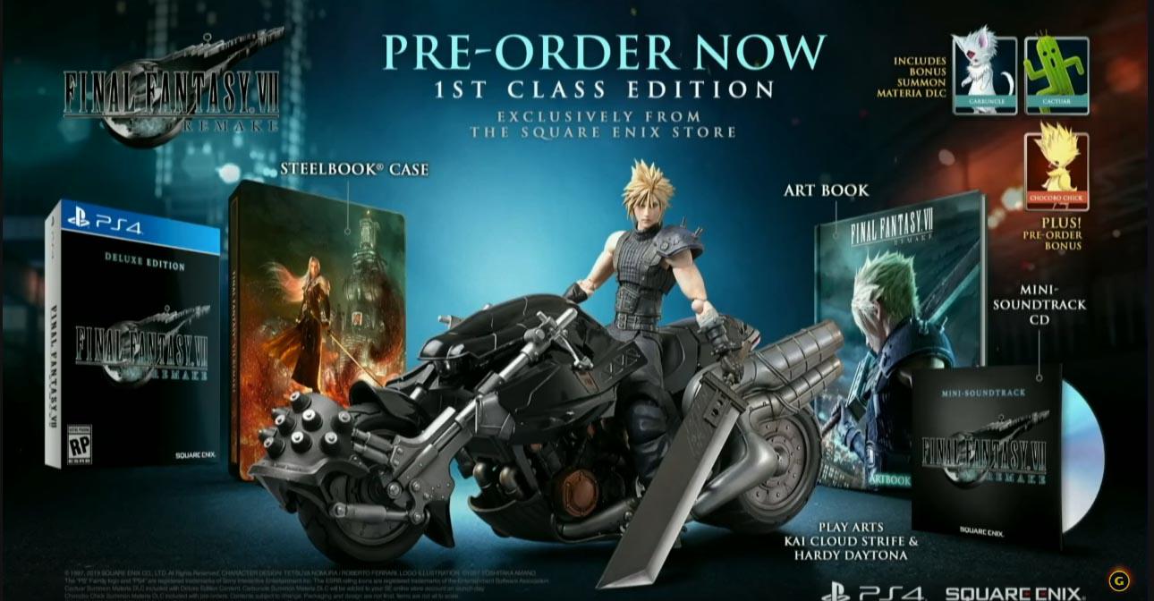 Final Fantasy 7 Remake 1st Class Edition