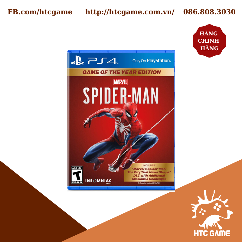 Marvel Spider-man GOTY PCAS-05114E game PS4 (đổi game khi chơi xong)