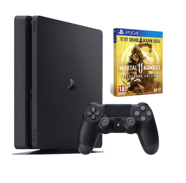 Máy PS4 Slim 1TB + Đĩa Game Mortal Kombat 11