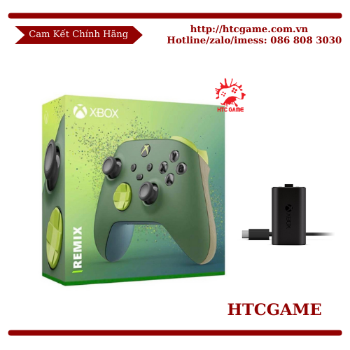 Tay cầm chơi game Xbox series X/S + Pin sạc + Cáp