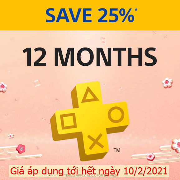 PSN Plus 12 tháng ASIA Sale New Year