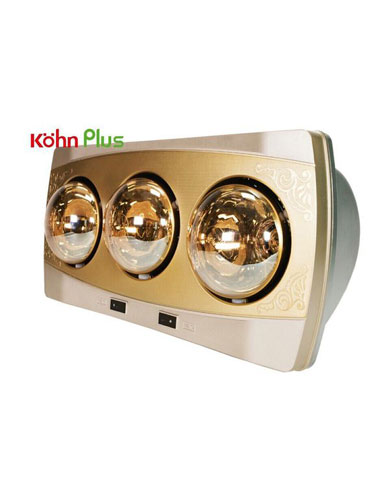 ĐÈN SƯỞI NHÀ TẮM BRAUN KOHN KF03G 3 bóng
