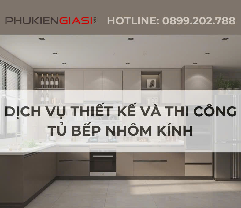 Thiết kế - thi công tủ nhôm kính