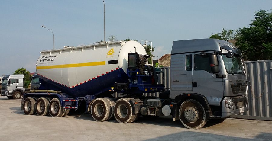Động cơ, máy nén khí cho téc xi măng rời