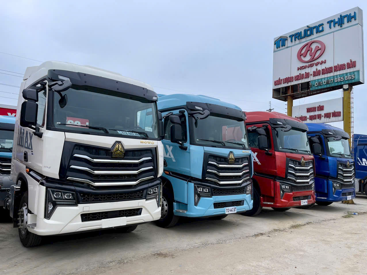 ĐẦU KÉO HOWO MAX 460HP CẦU LÁP