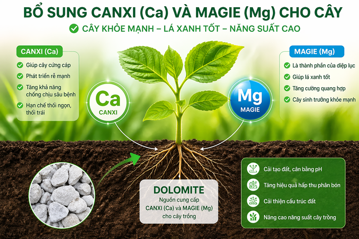 Ứng dụng của Dolomite trong nông nghiệp