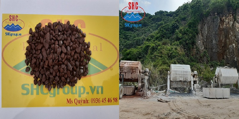 ĐÁ - SỎI NÂU VÀ NHÀ MÁY SẢN XUẤT SỎI TRANG TRÍ