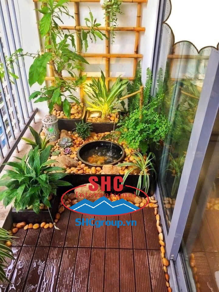 TRANG TRÍ BAN CÔNG NHỎ BẰNG SỎI TRANG TRÍ VÀ ƯỚC MƠ VỀ MỘT KHU VƯỜN TRÊN CAO