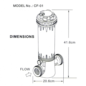 Thiết bị cấp Clo tự động vào đường ống kiểu CF01 Thiết bị cấp Clo tự động vào đường ống kiểu CF01