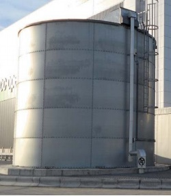 Bể chứa CST nhập khẩu sử dụng tấm vật liệu thép mạ kẽm 215M3 Bể chứa CST nhập khẩu sử dụng tấm vật liệu thép mạ kẽm 215M3