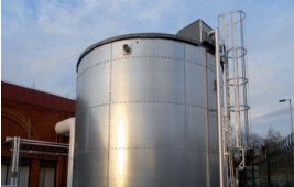 Bể chứa CST nhập khẩu sử dụng tấm vật liệu thép mạ kẽm 54M3 Bể chứa CST nhập khẩu sử dụng tấm vật liệu thép mạ kẽm 54M3