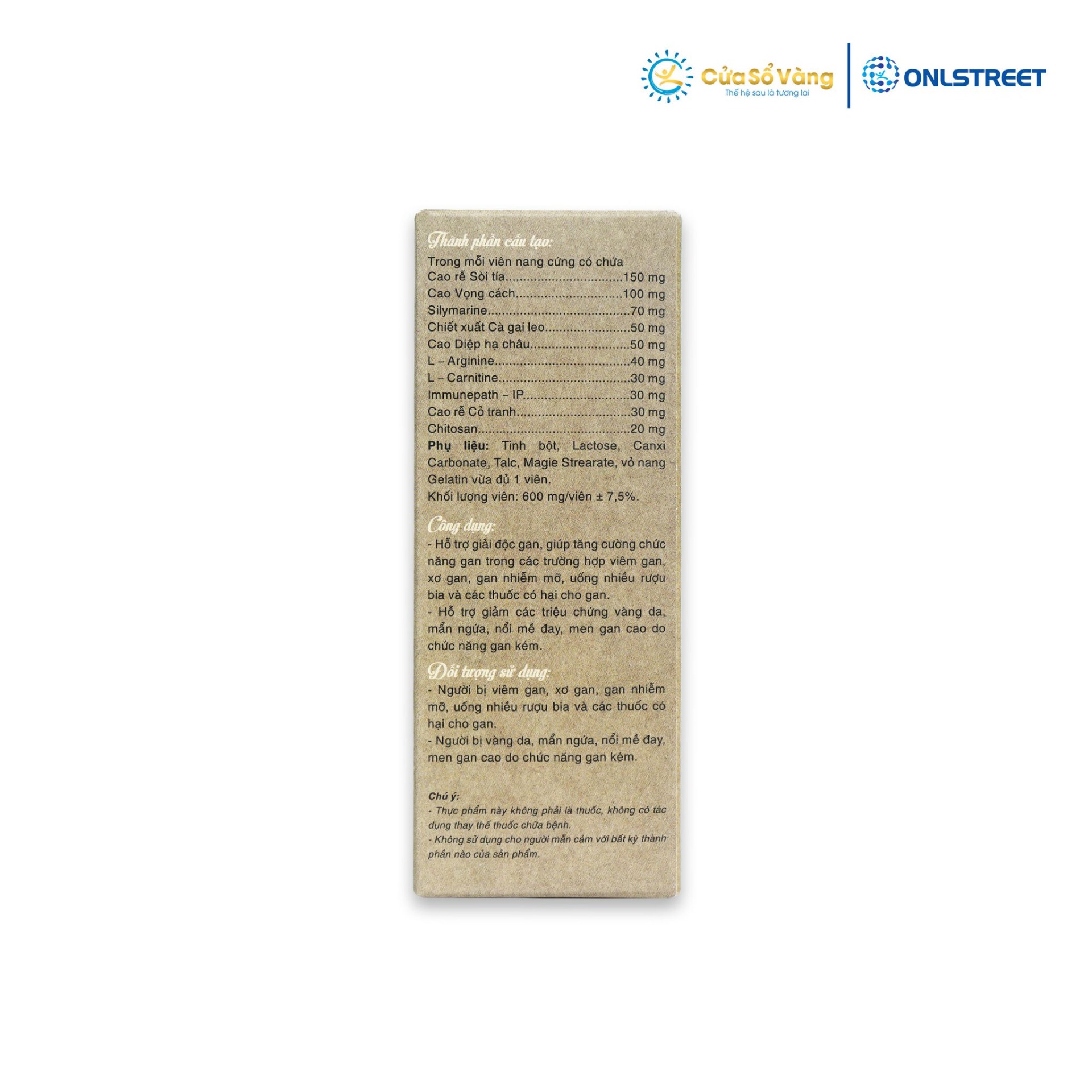 TPCN BÌNH CAN THẢO - HỖ TRỢ GIẢI ĐỘC GAN