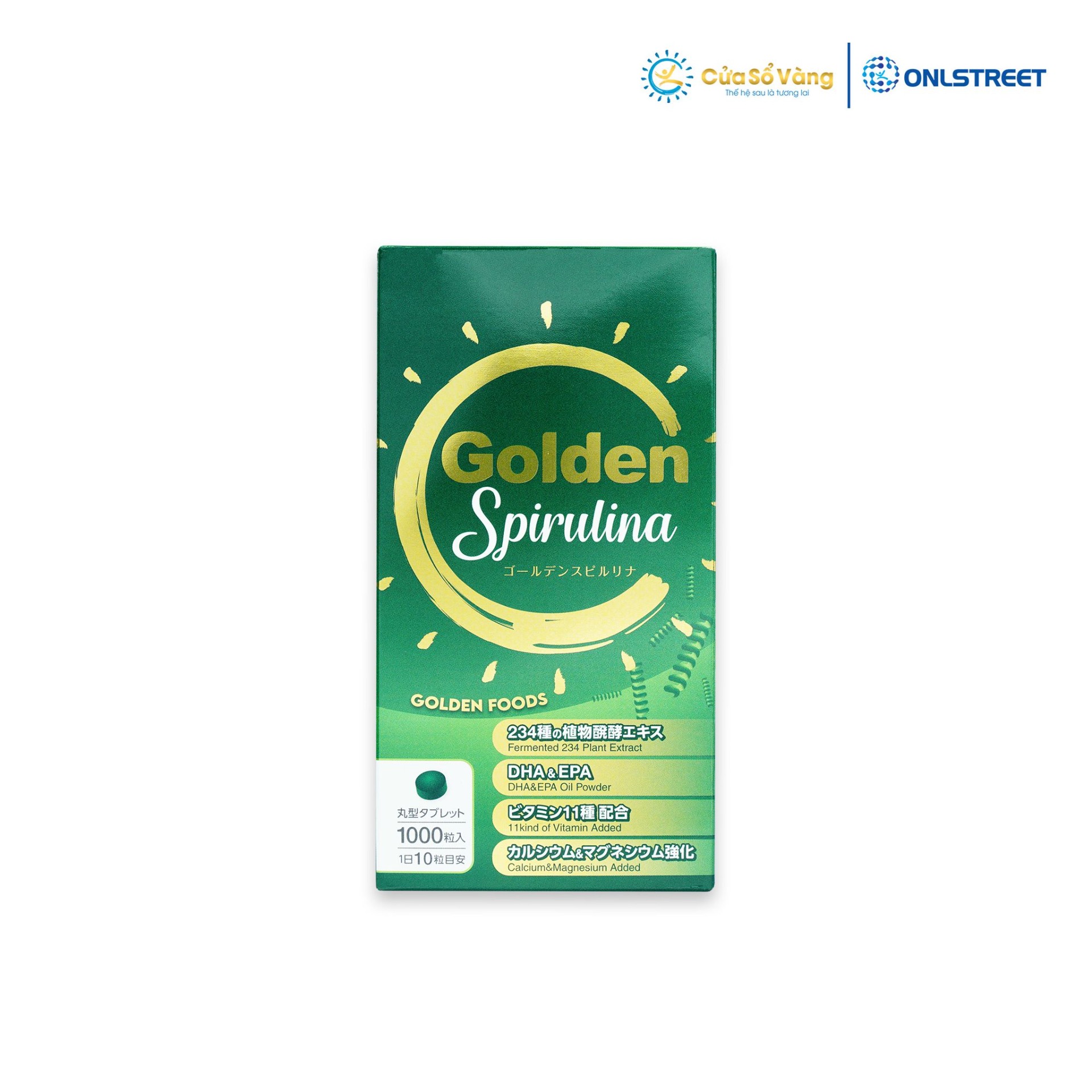 TẢO XOẮN GOLDEN SPIRULINA - NHẬP KHẨU NHẬT BẢN