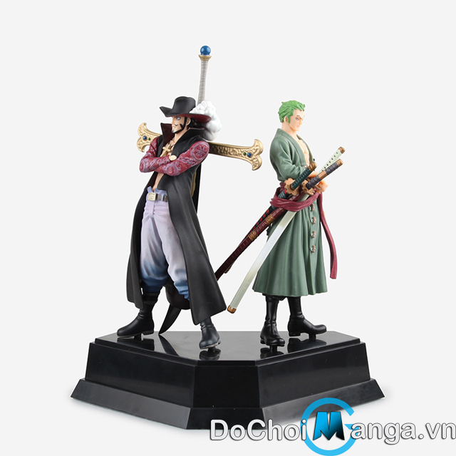 Mihawk One Piece - Mô hình Mihawk có sẵn cao 30cm - Mihawk chém băng có  hiệu ứng đẹp cực nét - One piece figure