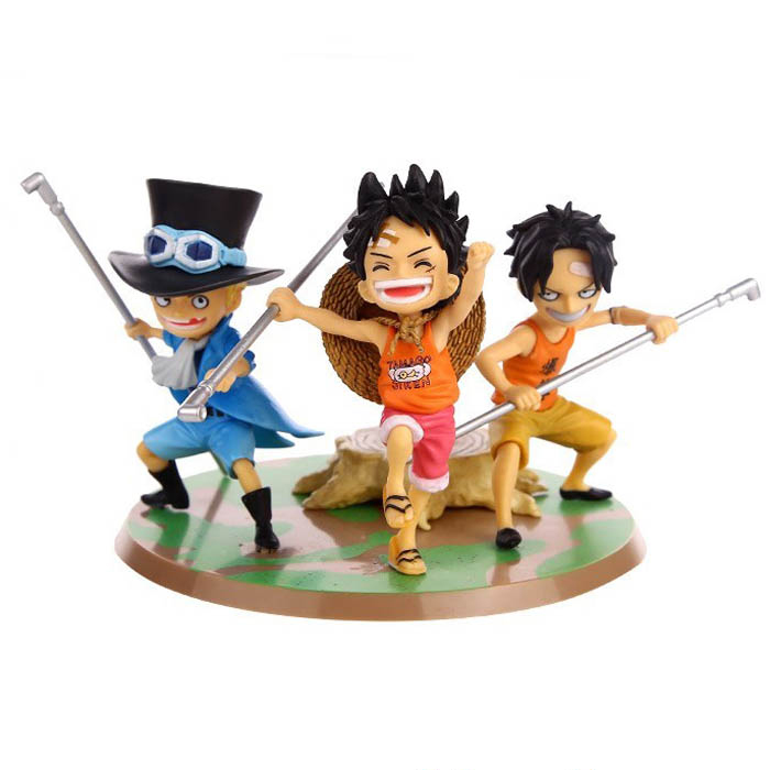 Bộ mô hình One Piece thời thơ ấu Sabo Ace Luffy Zoro Sanji giá rẻ   khomohinhcom  Kho Mô Hình