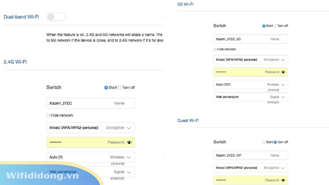 Hướng Dẫn Đổi Tên Và Mật Khẩu Bộ Phát WiFi Xiaomi