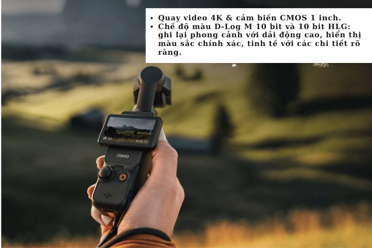 Cho Thuê Máy Quay Chống Rung, Nhỏ Gọn DJI Osmo Pocket 3- Cho Thuê Hàng Chính Hãng Với Giá Rẻ