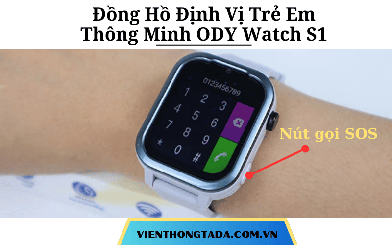 Đồng Hồ Định Vị Trẻ Em Thông Minh ODY Watch S1: Bảo Mật Cao, Video Call, Chất Liệu Bền Bỉ