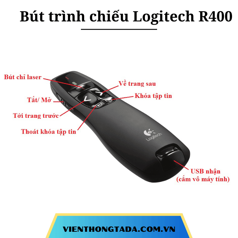Bút trình chiếu Logitech R400