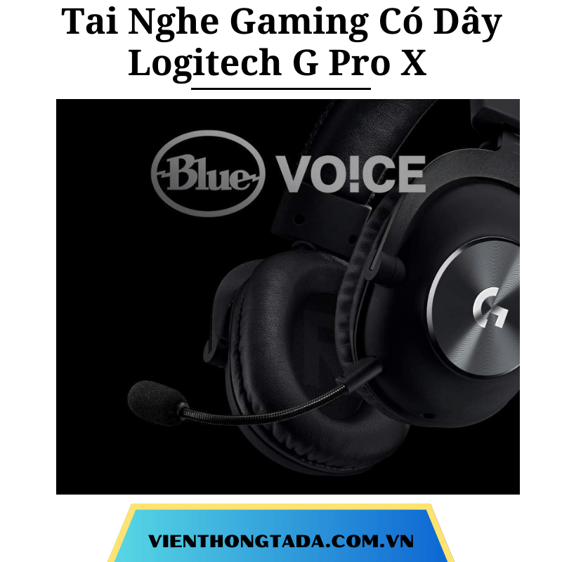 Tai Nghe Gaming Có Dây Logitech G Pro X (Đen)- Hàng chính hãng- Bảo hành 24 tháng (tada Việt Nam)