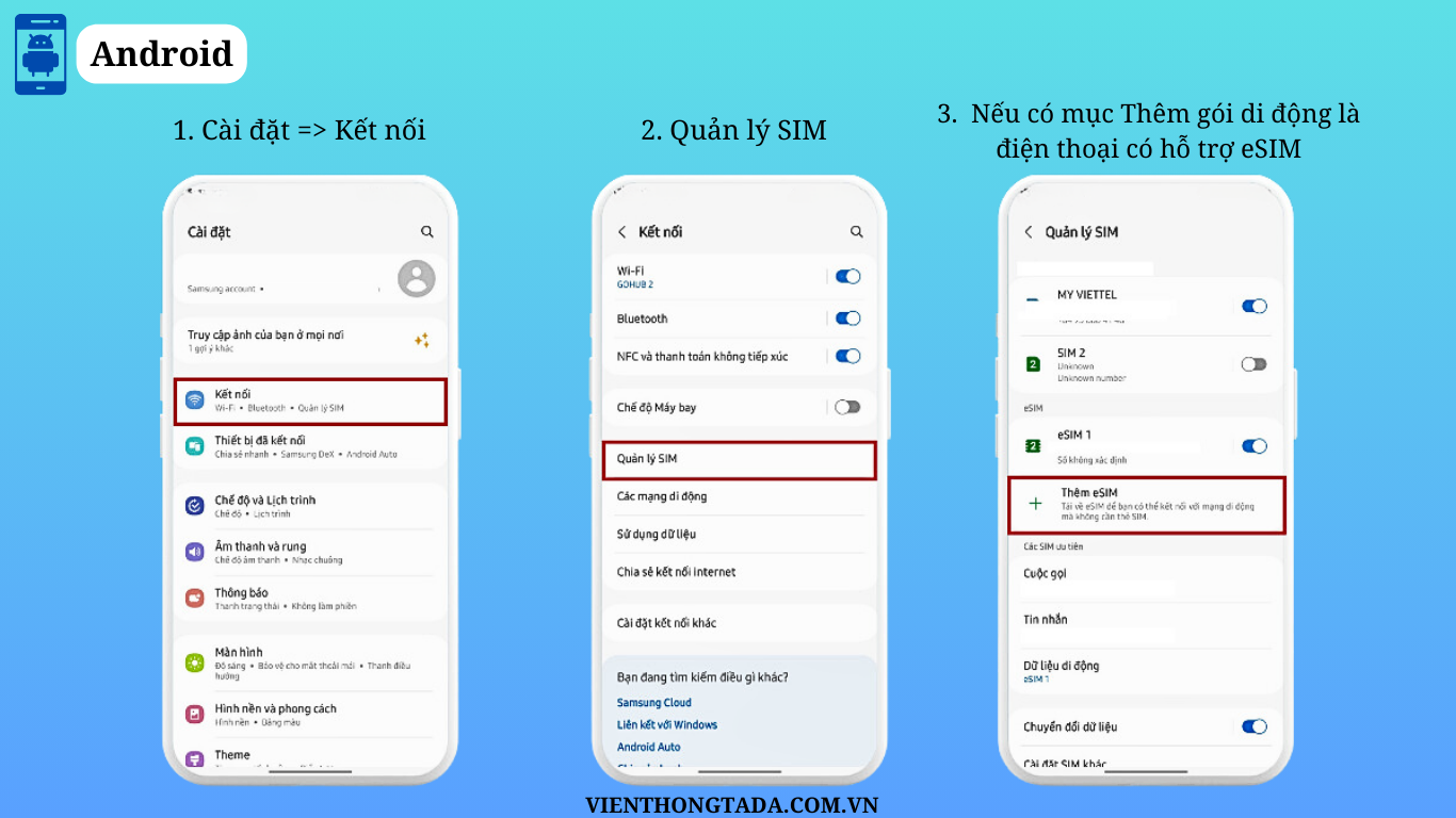 Hướng Dẫn Kiểm Tra Điện Thoại Có Dùng Được eSIM Hay Không