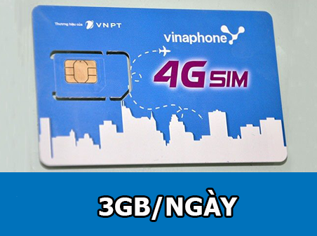 Sim 3G/4G Vinaphone tặng 3GB/ngày miễn phí gọi nội mạng.